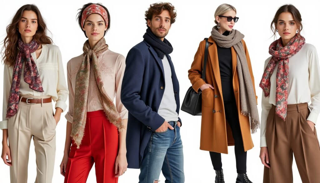 découvrez 5 façons élégantes de porter un foulard et ajoutez une touche de sophistication à votre style. que ce soit en accessoire de mode ou en pièce phare de votre tenue, apprenez à nouer et à porter votre foulard avec créativité et élégance.