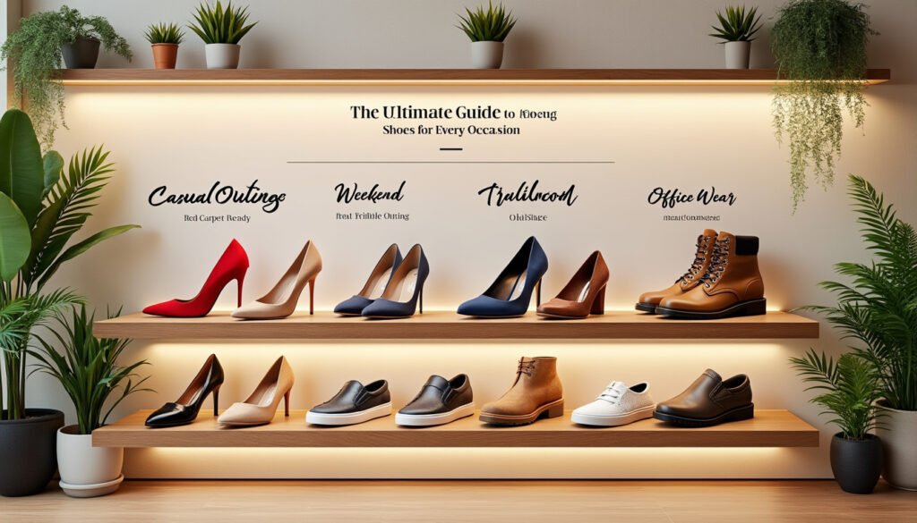 découvrez notre guide ultime pour choisir des chaussures adaptées à chaque occasion. que ce soit pour une soirée, une journée au bureau ou une sortie décontractée, nous vous aidons à trouver les modèles idéaux qui allient confort et style.